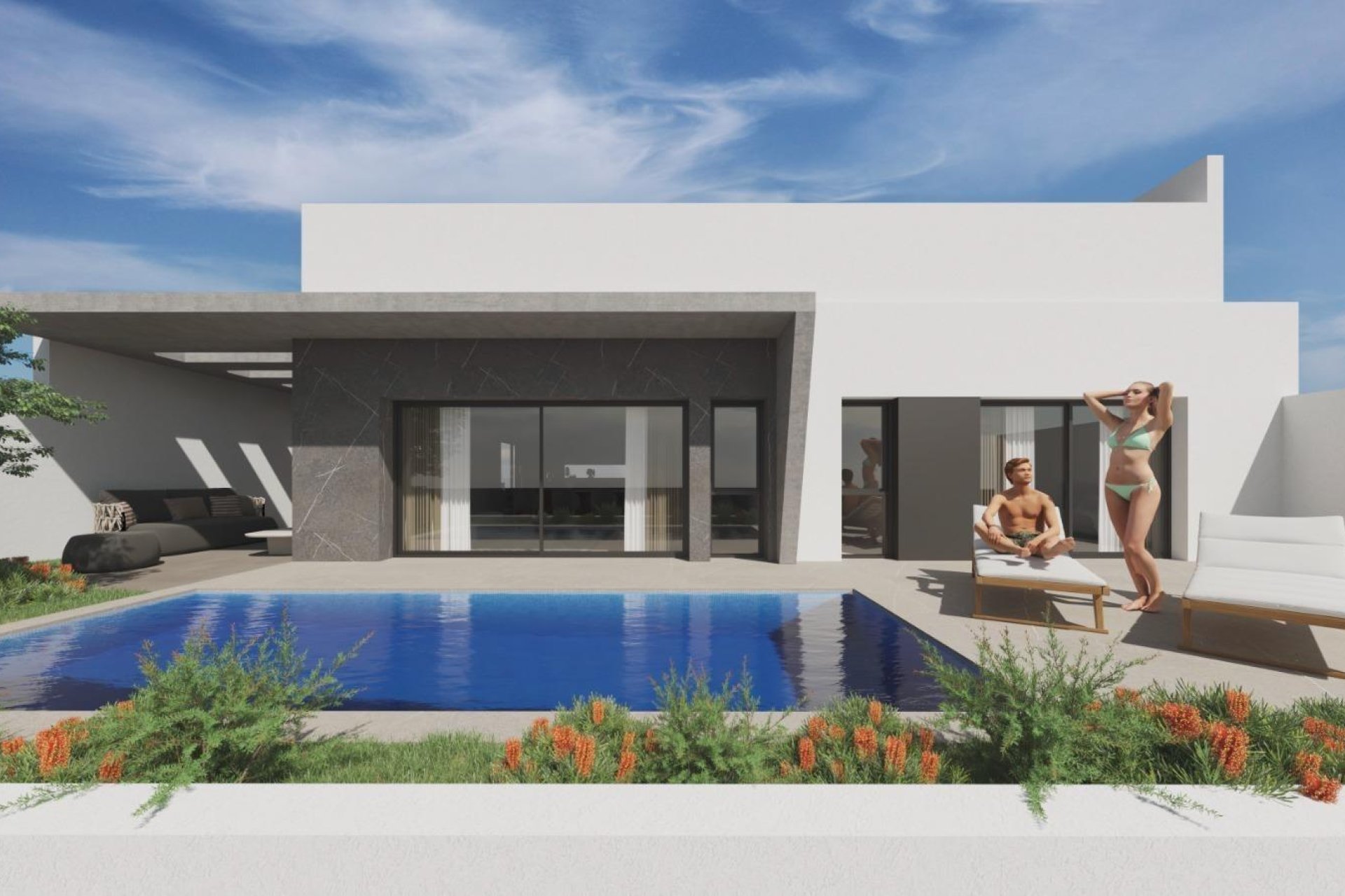 Obra nueva - Villa - Torrevieja - Aguas Nuevas