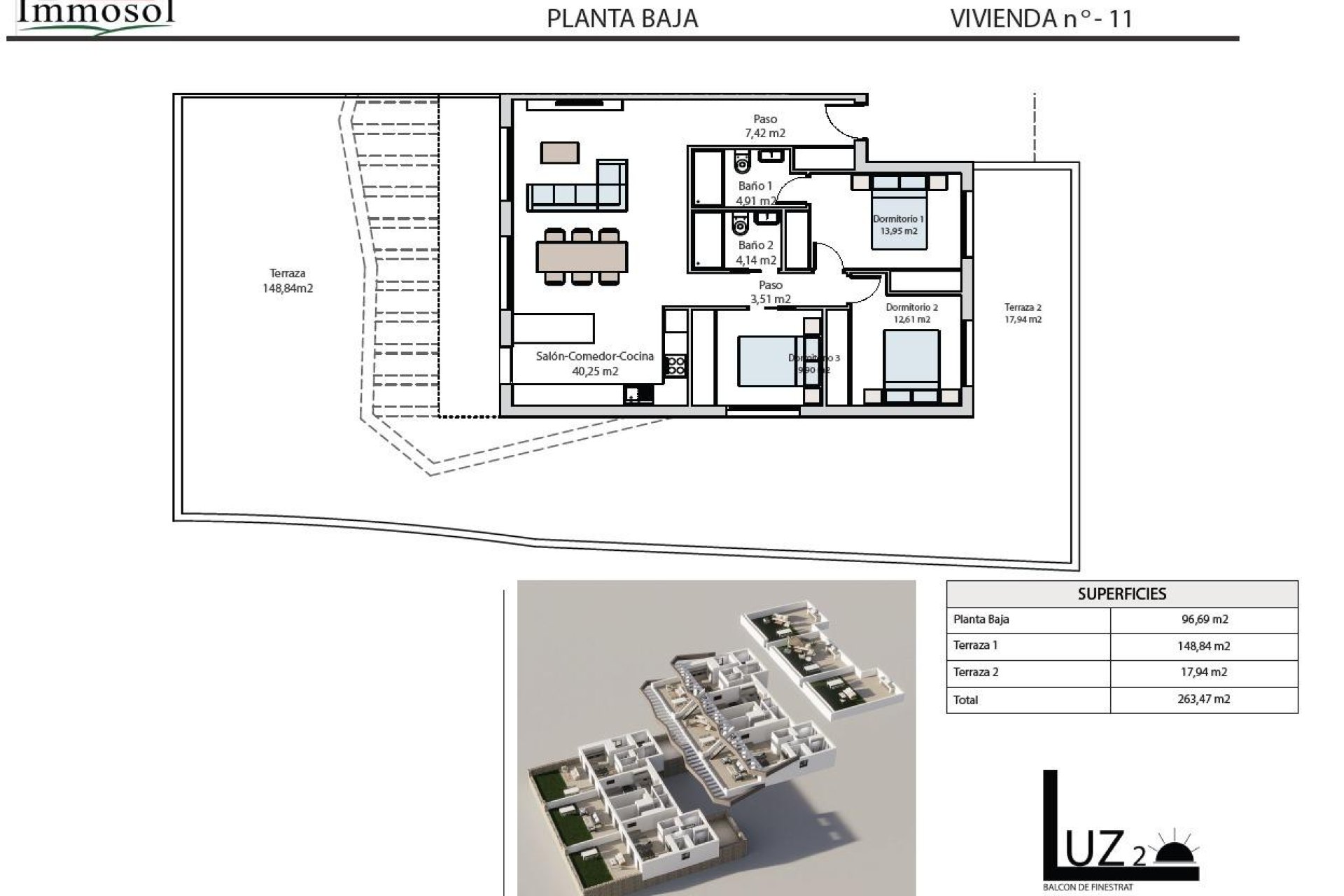 Resale - Bungalow - Finestrat - Balcón de finestrat
