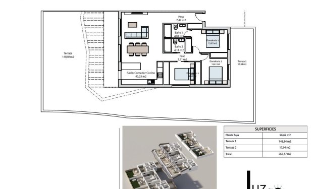 Resale - Bungalow - Finestrat - Balcón de finestrat